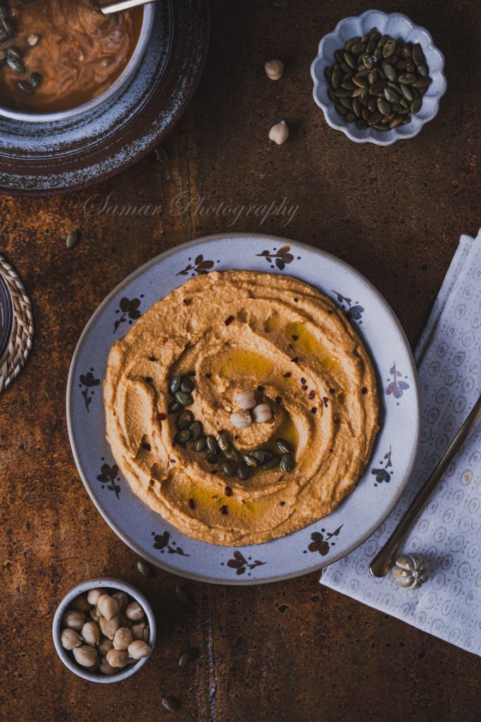 Houmous aux pois chiche et potimarron