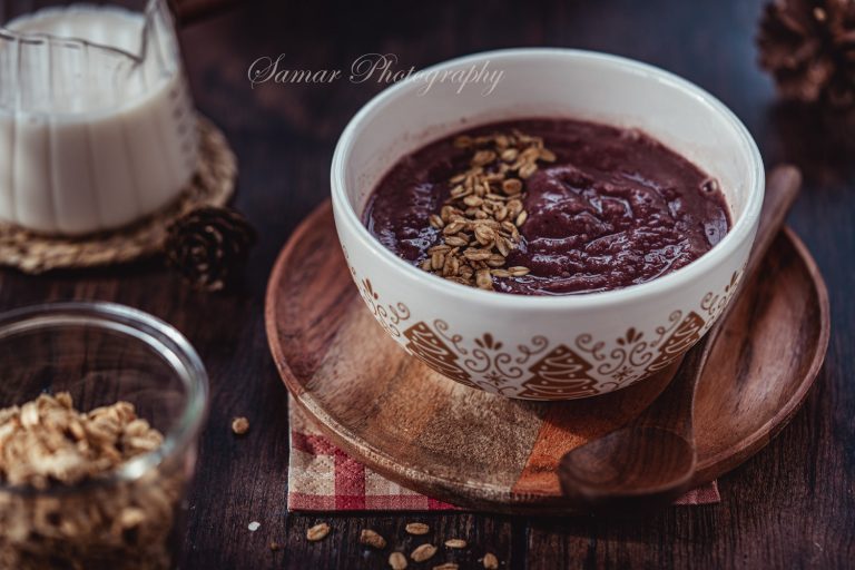 Smoothie à l&rsquo;Açaï et lait d&rsquo;amande