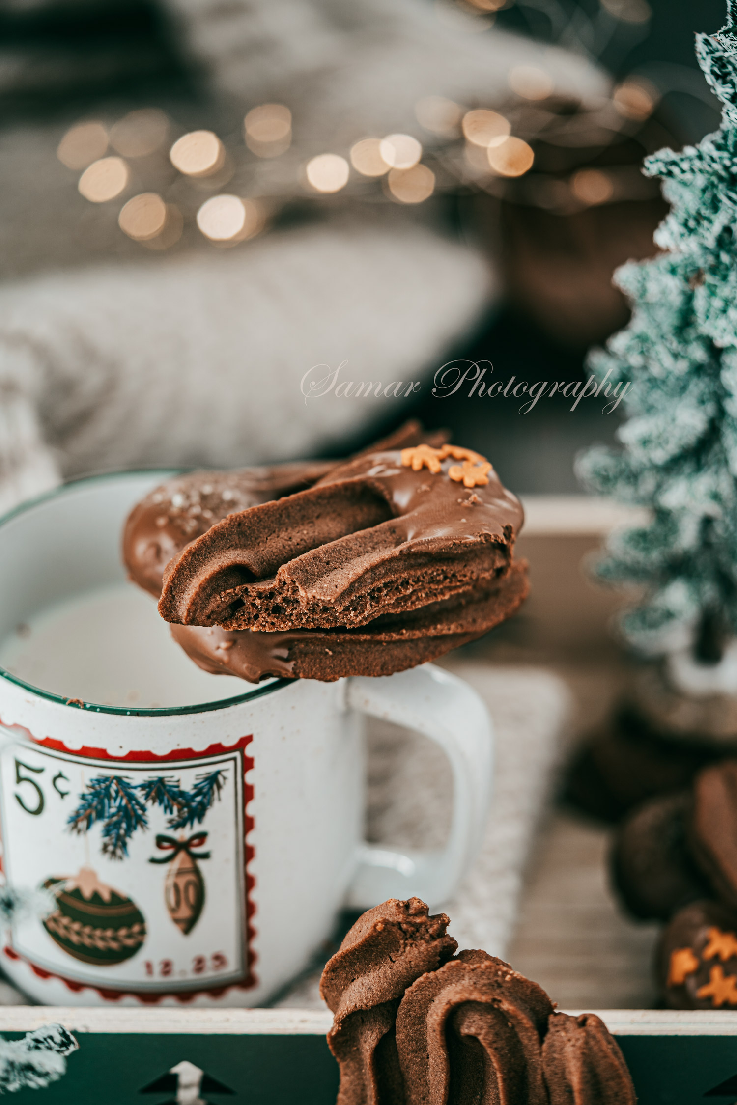 Biscuits Spritz au chocolat