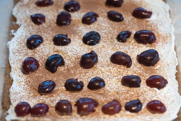 déposer les cerises