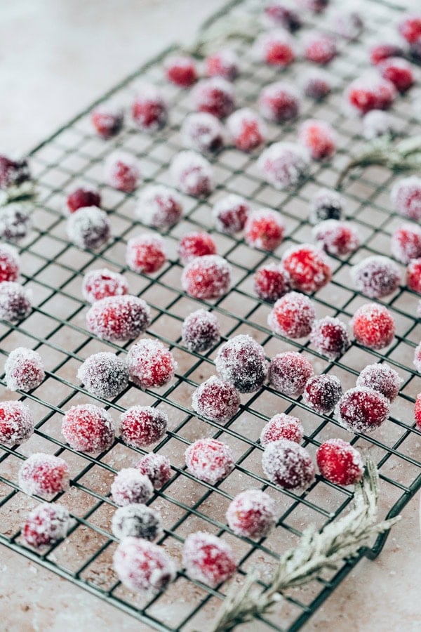 laisser sécher les canneberges