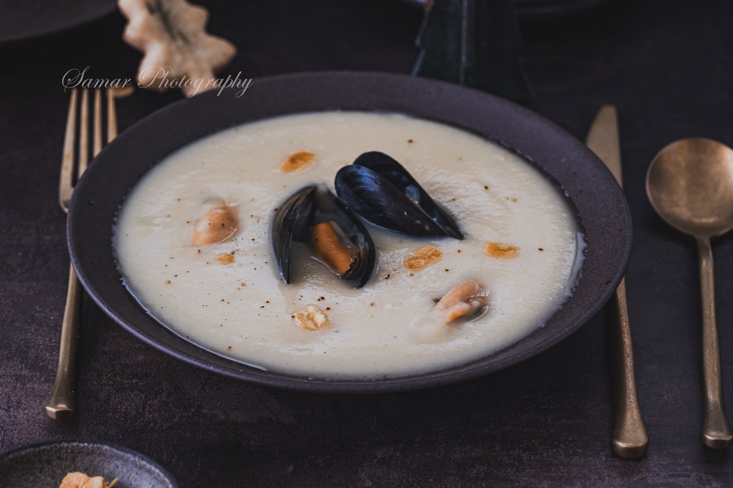 Crème de pomme de terre à l’ail rôti