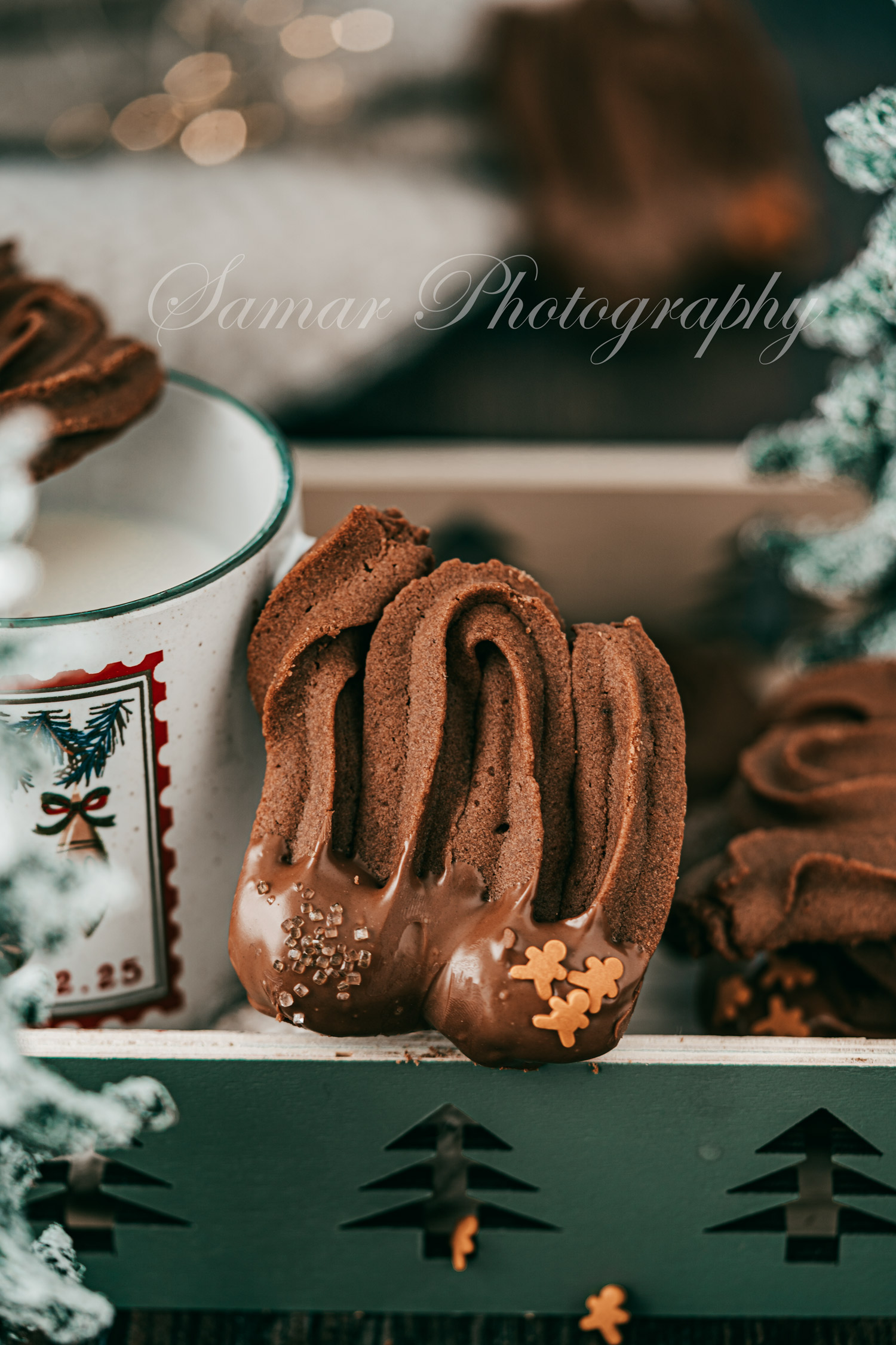 Biscuits Spritz au chocolat