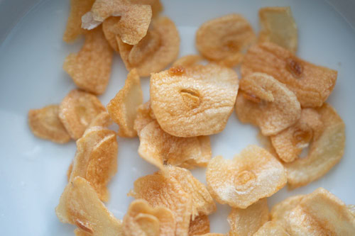chips d'ail