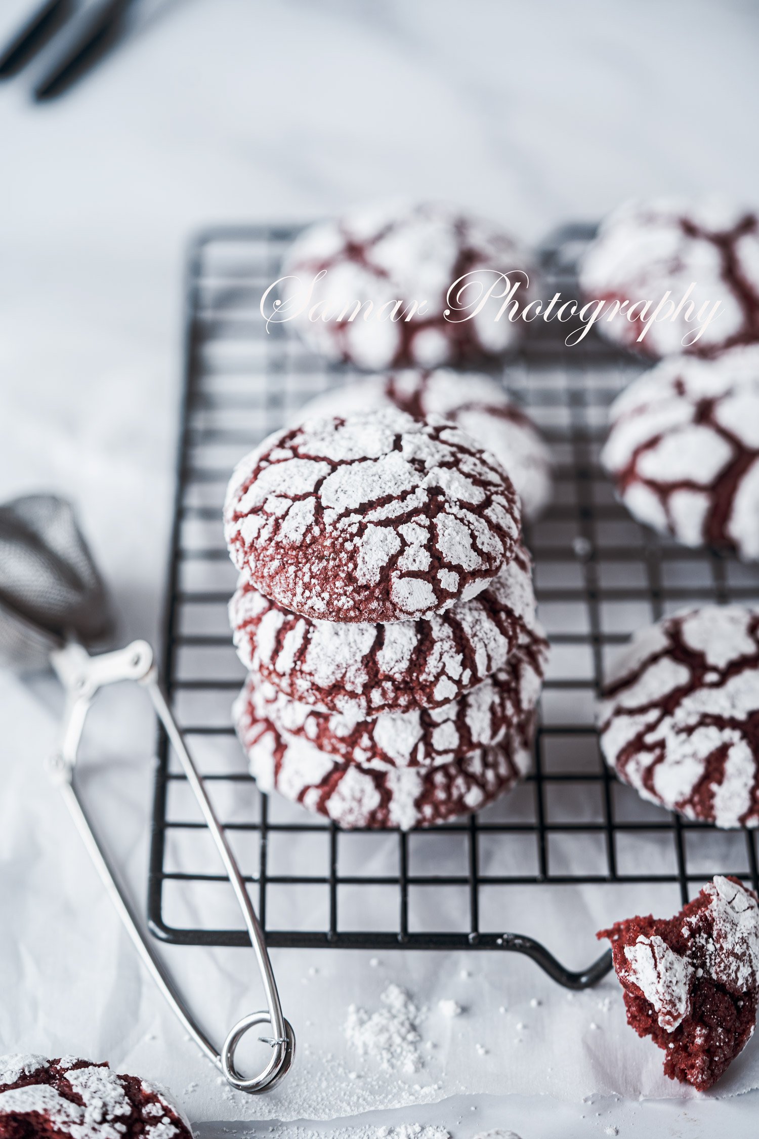 biscuits crinkles red velvet