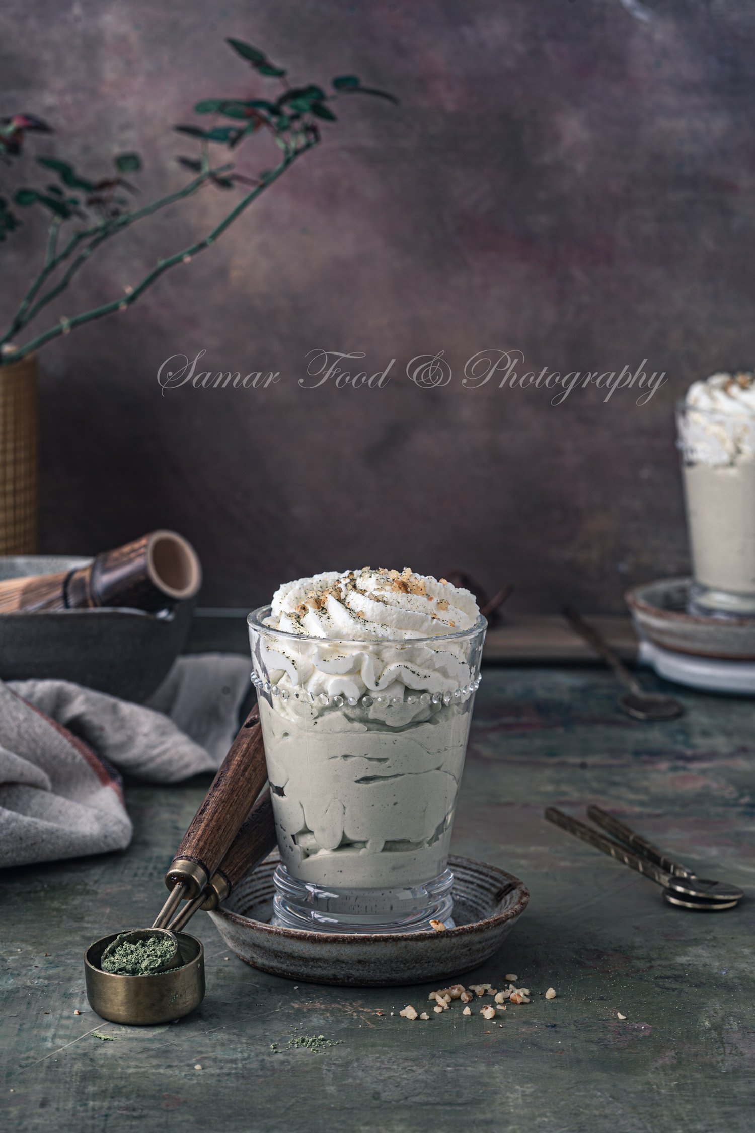 Mousse chocolat blanc et Matcha