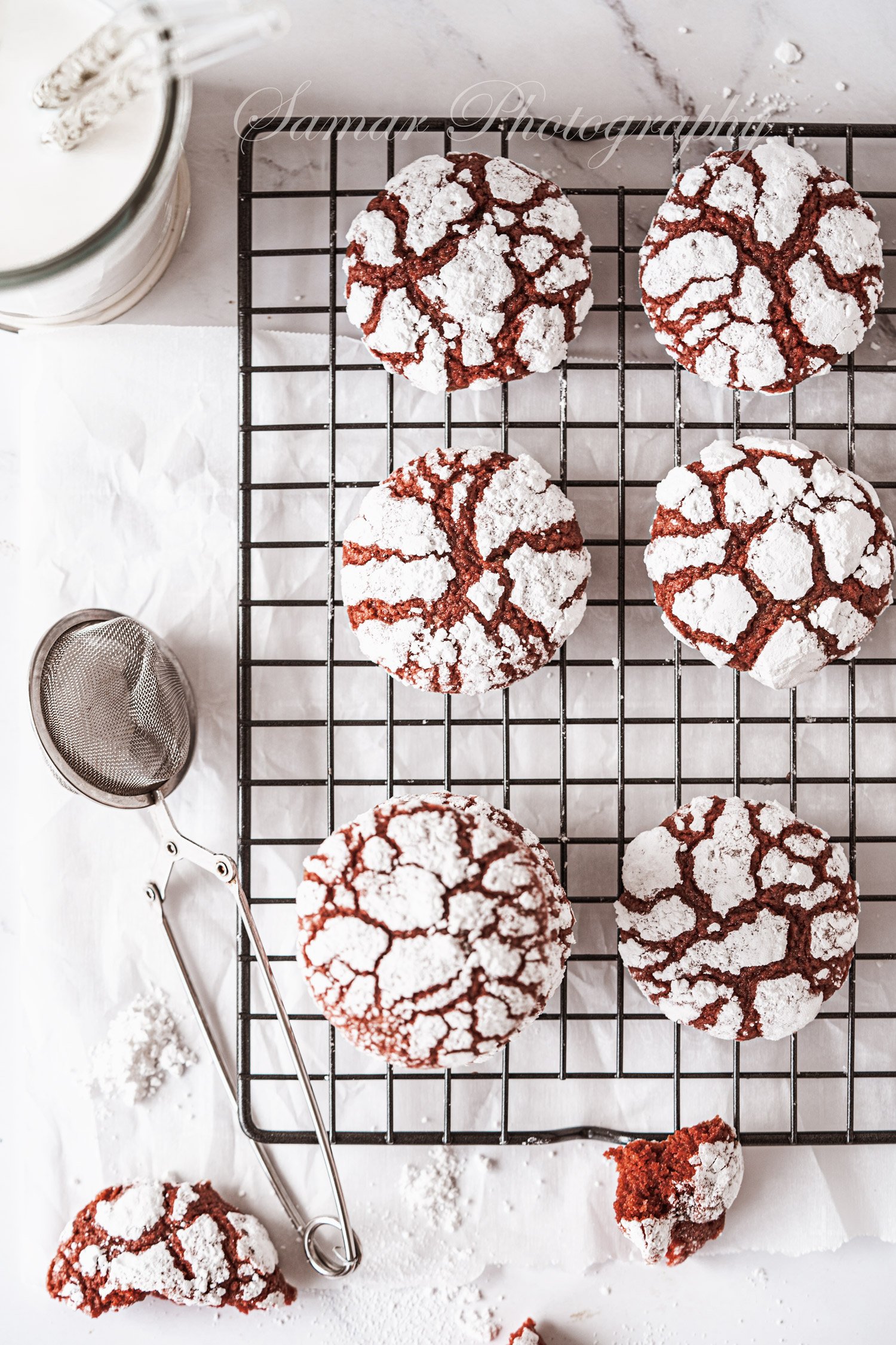 Biscuits Red velvet Crinkles