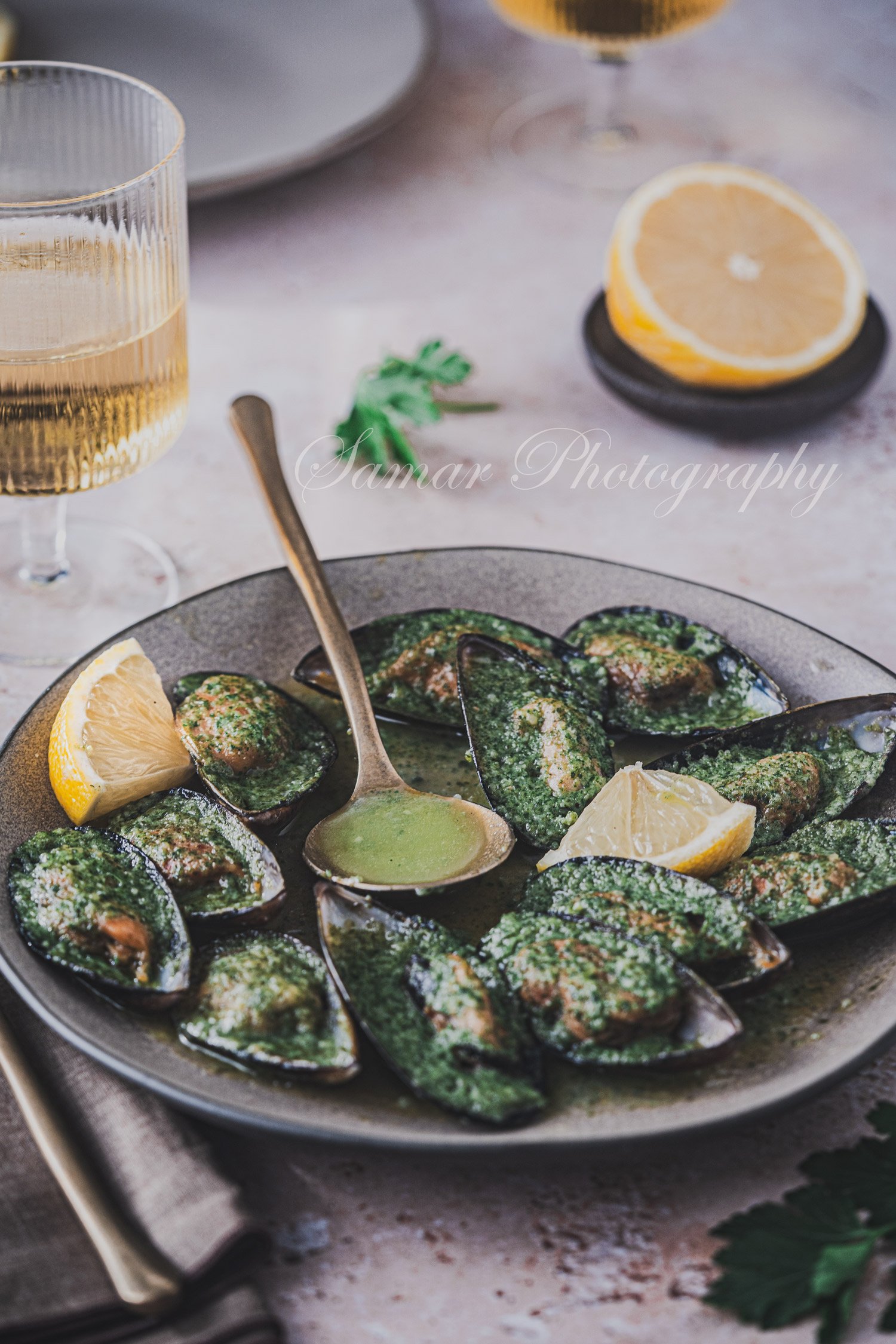 recette de moules gratinées au four