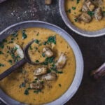 Soupe de lentilles rouges et butternut : La recette palestinienne réconfortante