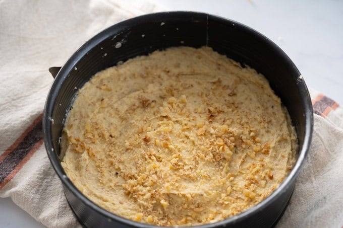 verser la pate dans le moule