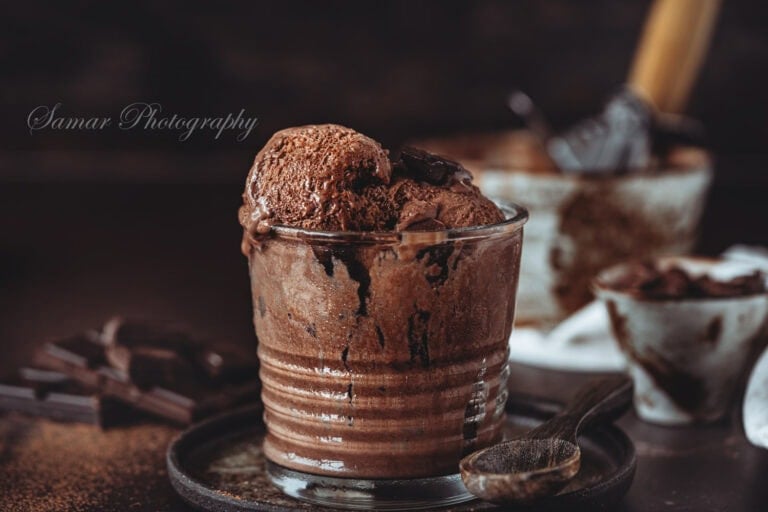 Glace double chocolat avec ou sans sorbetière