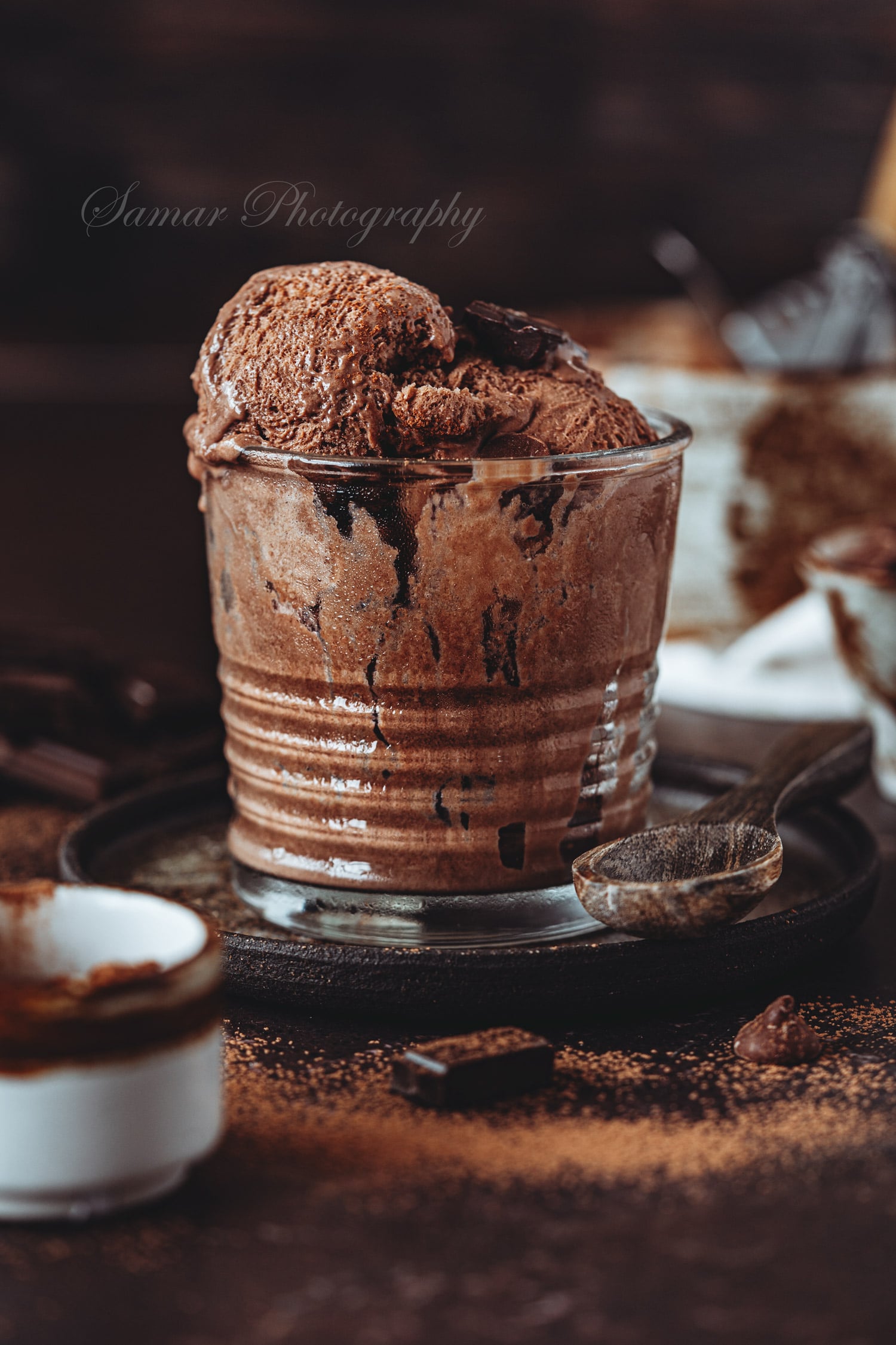 la glace maison double chocolat