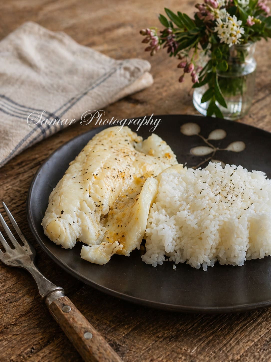 Tilapia sauce au beurre au citron