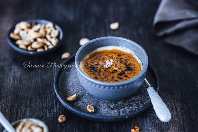 Crème Brûlée au beurre de cacahuète