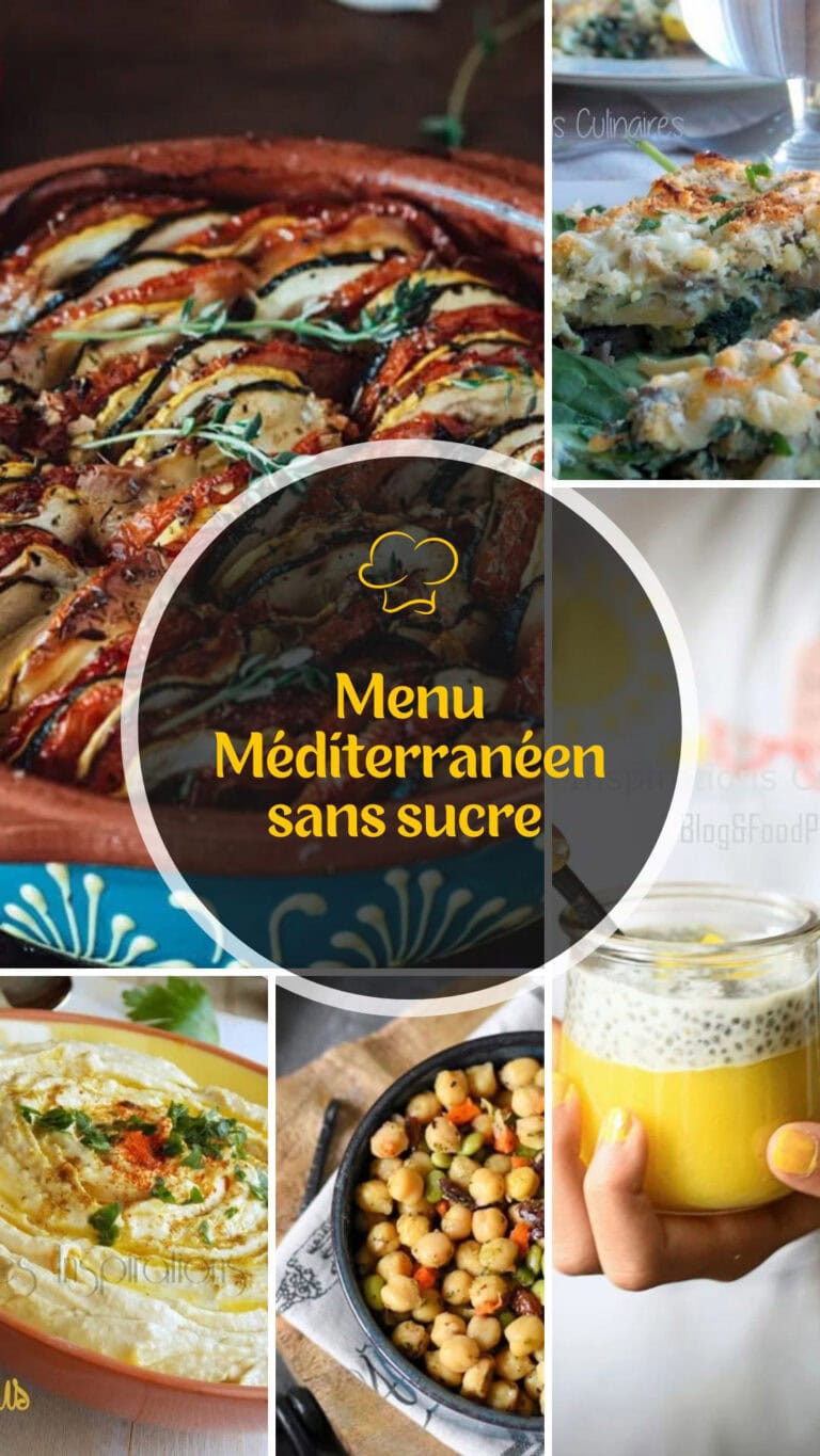 Batch Cooking : Menu Méditerranéen sans sucre ajouté sur 5 jours