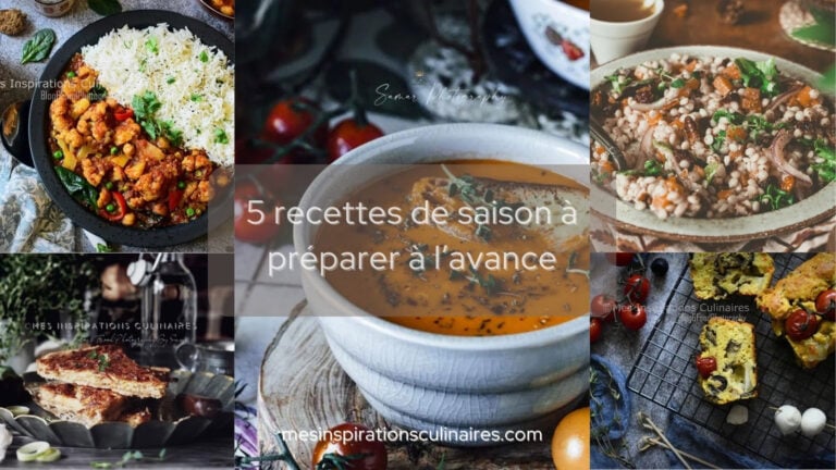 5 recettes de saison à préparer à l’avance