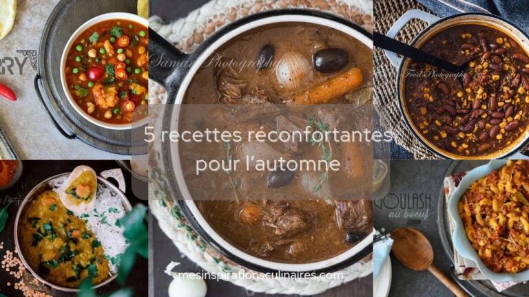 5 recettes réconfortantes pour l’automne
