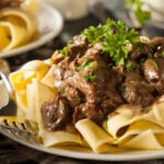 Bœuf Stroganoff, recette facile et crémeuse