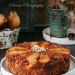 Gâteau renversé aux poires façon quatre-quarts