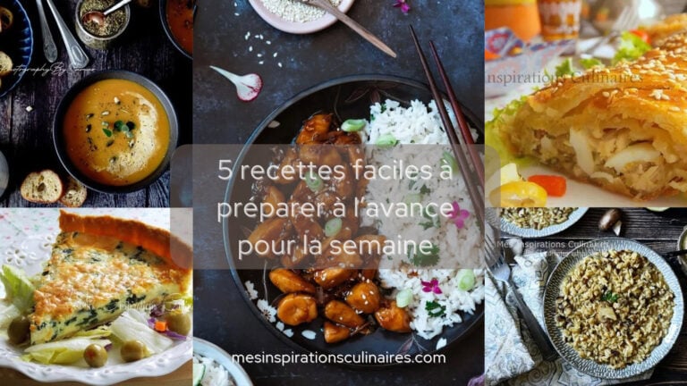 Batch cooking : 5 recettes faciles à préparer à l’avance pour la semaine